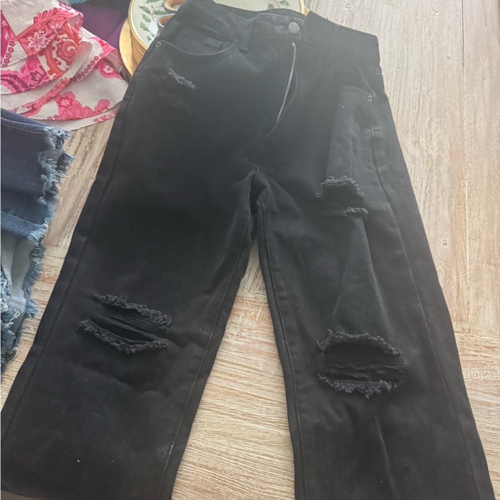 PrettyLittleThing Charcoal Denim Jeans